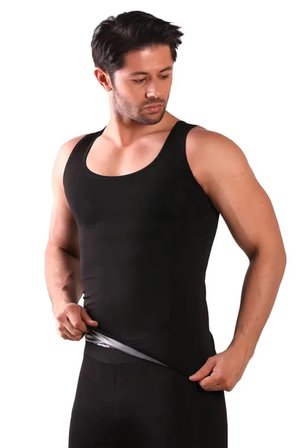 Özel Seri Terleme Hızlandırıcı Rahat Şık Destekleyici Termal Sauna Erkek Atlet