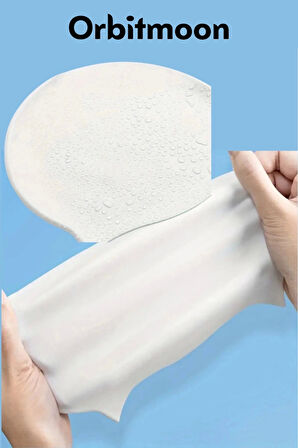 Premium Seri Su Geçirmez Sızdırmaz Kaymaz Silikon Yüzücü Elastik Yüzme Şapkası Havuz Deniz Bonesi