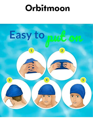 Yeni Seri Kaymaz Su Geçirmez Sızdırmaz Silikon Yüzücü Elastik Yüzme Şapkası Havuz Deniz Bonesi