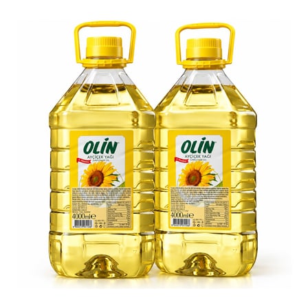 Olin Ayçiçek Yağı 4 lt Pet Şişe 2 li