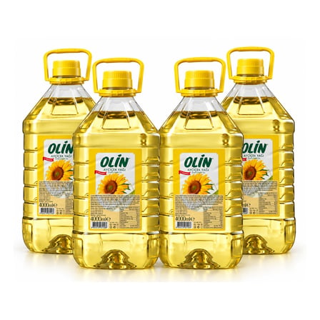Olin Ayçiçek Yağı 4 lt Pet Şişe 4 lü