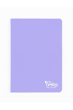 Meteksan Colors A4 Karton Kapaklı Defter 60 Yaprak Kareli Mor Dolmakalem Uyumlu