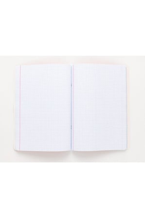 Meteksan Colors A4 Karton Kapaklı Defter 60 Yaprak Kareli Mor Dolmakalem Uyumlu