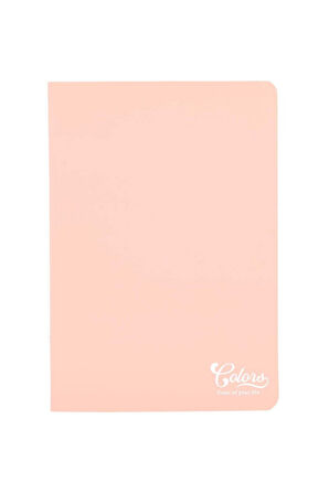 Colors A5 40 Yaprak ÇİZGİLİ Karton Kapak Somon