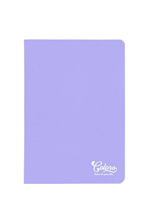 Colors A5 40 Yaprak KARELİ Karton Kapak Mor