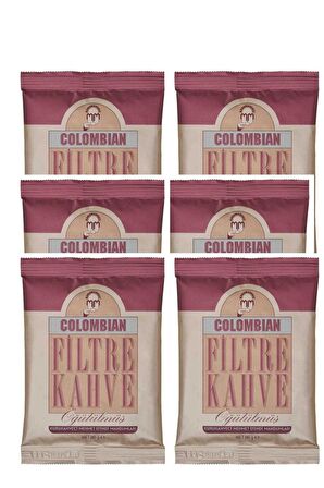 Mehmet Efendi Colombian Filtre Kahve 80 gr x 6 Adet