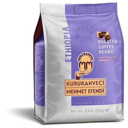 Kurukahveci Mehmet Efendi Ethiopian Çekirdek Kahve 250 gr