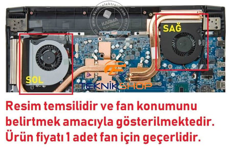Monster 6-31-n5502-102-1, DFS551205WQ0T Fan - 3Pin (1 Adet) / Sağ - FAN-359