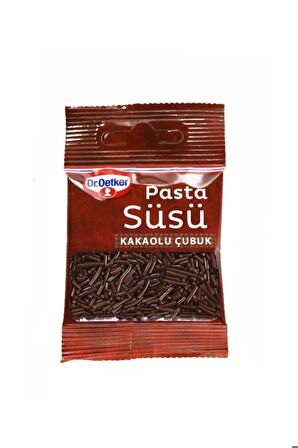 Dr. Oetker Dekor Pasta Süsü Kakaolu Çubuk 10 gr