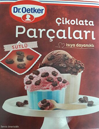 Dr.oetker çikolata parçaları 70gr sütlü