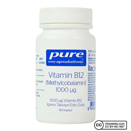 Vitamin B12 1000 Mcg 60 Kapsül - AROMASIZ