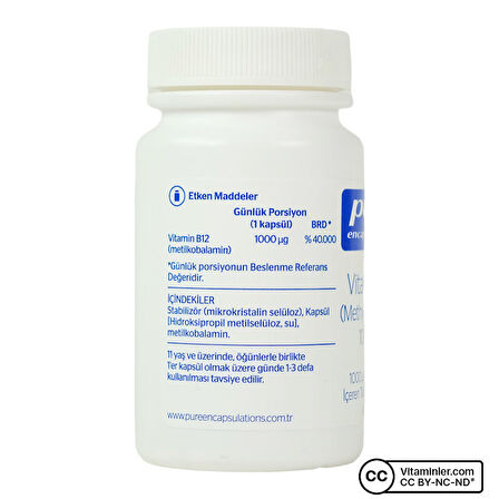 Vitamin B12 1000 Mcg 60 Kapsül - AROMASIZ