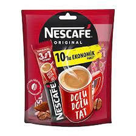 Nescafe 3'ü 1 Arada 17.5 gr 10'lu Hazır Kahve