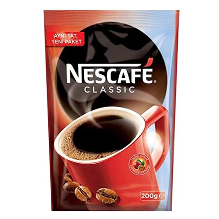 Nescafe Classıc Eko Paket Kahve 200 GR (12'li)
