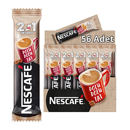 Nescafe 2'si 1 Arada Sade 10 gr 56'lı Paket 