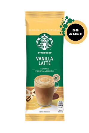 Starbucks Vanilla Latte Premium Kahve Karışımı 21.5 G X 50 Adet