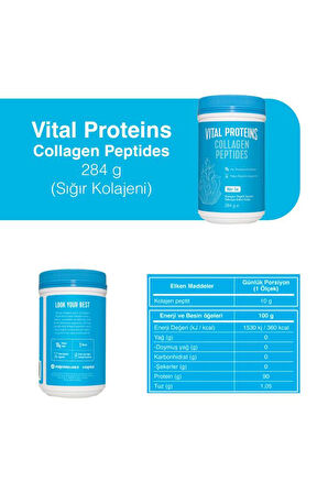 Vital Proteins Collagen Peptides 284 Gr Aromasız-2 ADET-SKT:07/2026