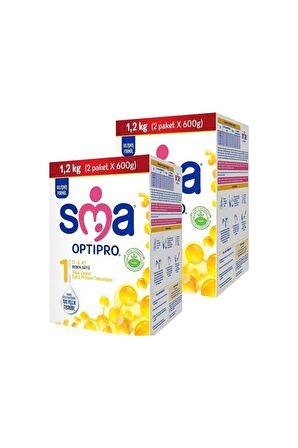 SMA Optipro 1 Prebiyotik Bebek Sütü 2 x 1200 gr