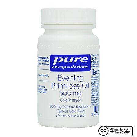 Pure Encapsulations Evening Primrose Oil 60 Kapsül - AROMASIZ