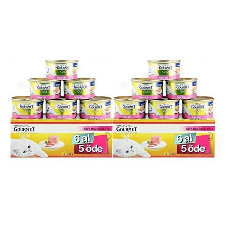 Gourmet Gold Sığır Etli Kıyılmış Yetişkin Kedi Maması 85 Gr 12 Al 10 Öde