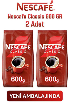 Nescafe Classic 600 GR 2 Adet