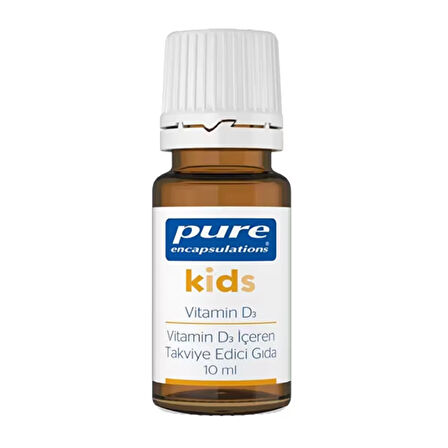 Pure Encapsulations Kids Vitamin D3 Damla 10 mL - AROMASIZ