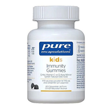 Pure Encapsulations Kids Immunity 60 Gummies