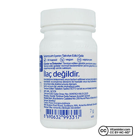 Selenium 200 Mcg 30 Kapsül - AROMASIZ