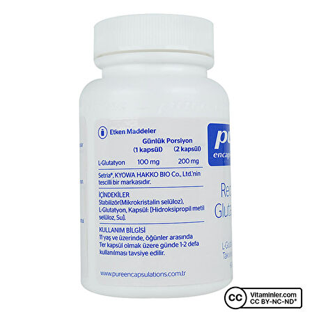 Reduced Glutathione 60 Kapsül - AROMASIZ