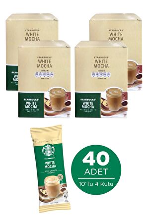 Starbucks White Mocha Premium Kahve Karışımı 24 Gr X 40 Paket