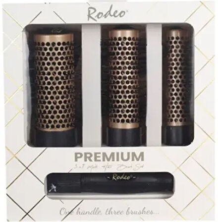 Rodeo 3IN1-G Saç Fırçası Seti Antrasit