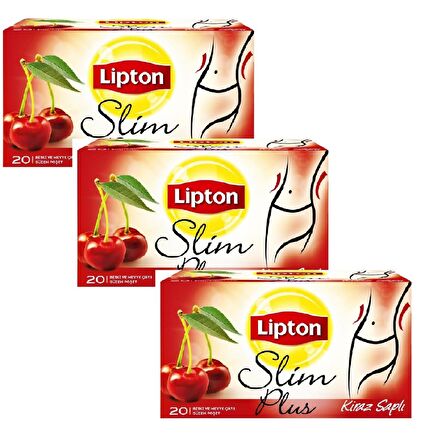 Lipton Kiraz Saplı Organik Form Bardak Poşet Çay 3x20'li 