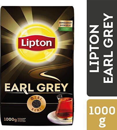 Lipton Earl Grey Bergamot Dökme Siyah Çay 1000 gr 