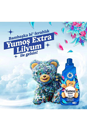 Yumoş Extra Lilyum Konsantre Çamaşır Yumuşatıcı 1440 Ml 60 Yıkama X 3 Adet