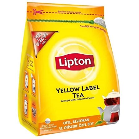 Lipton Yellow Label Demlik Poşet Siyah Çay 3.2 gr 250'li 