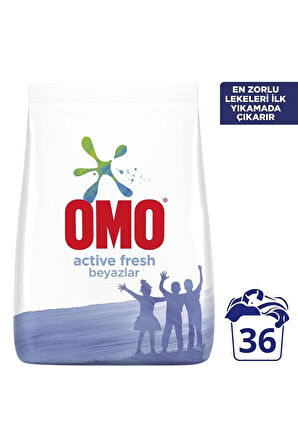 Omo Active Fresh Beyazlar İçin Toz Çamaşır Deterjanı 5.5 kg 36 Yıkama