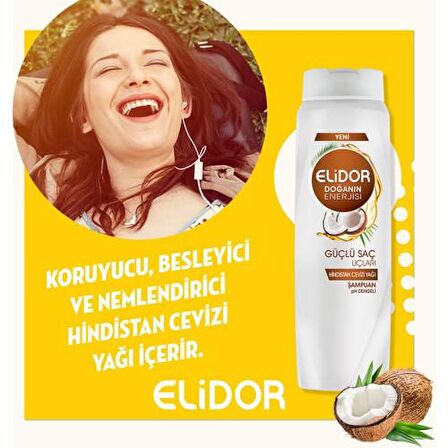 Elidor Doğanin Enerjisi Normal Saçlar İçin Güçlendirici Hindistan Cevizi Özlü Şampuan 500 ml