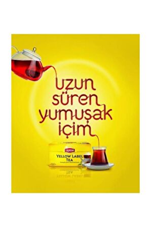 Lipton Yellow Label Demlik Poşet Siyah Çay 4x150'li