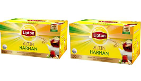 Lipton Altın Harman Organik Demlik Poşet Bitki Çay 2x100'lü 