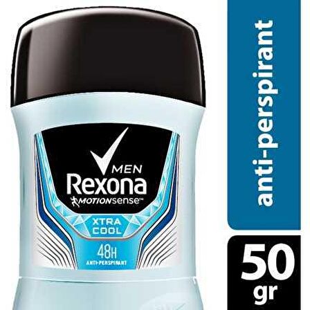 Rexona Xtra Cool Antiperspirant Ter Önleyici Leke Yapmayan Erkek Stick Deodorant 50 ml