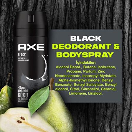 Axe Deodorant Black 150 Ml