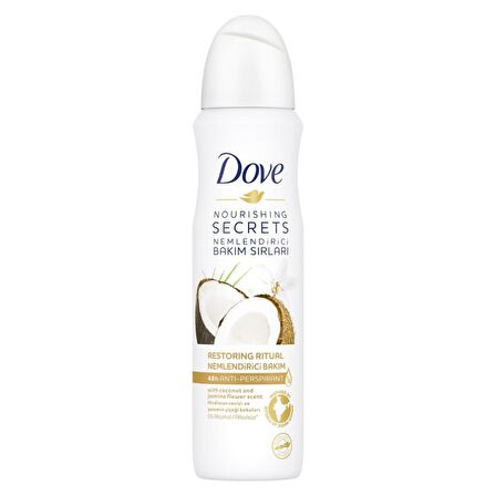 Dove Nemlendirici Bakım Sırları Antiperspirant Leke Yapmayan Kadın Sprey Deodorant 150 ml