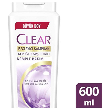 Clear Tüm Saçlar İçin Kepek Önleyici Şampuan 600 ml