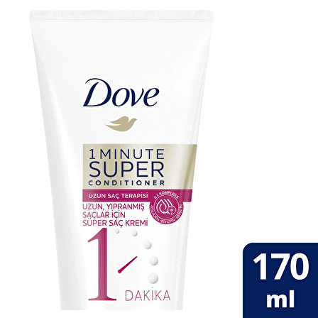 Dove 1 Minute Super Onarıcı Uzun Saçlar İçin Bakım Yapan Saç Kremi 170 ml