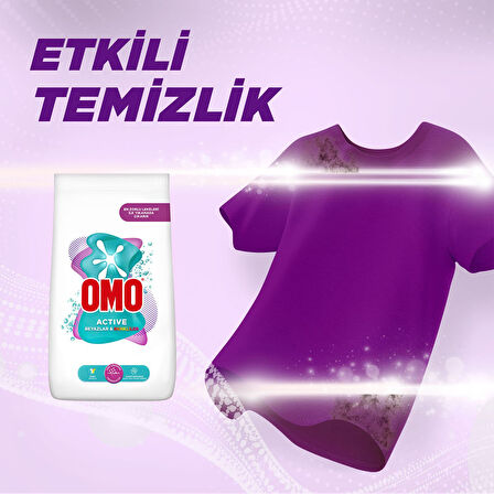 Omo Active Beyazlar ve Renkliler için 9 kg Toz Deterjan