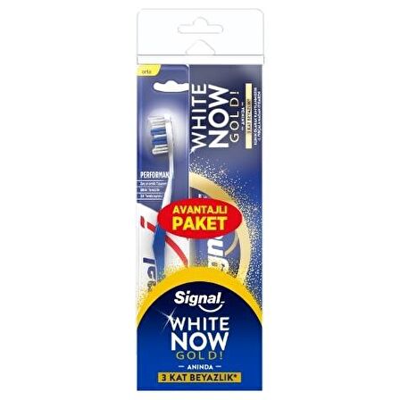 Signal White Now Gold Beyazlatma Diş Macunu 75 ml & Diş Fırçası 