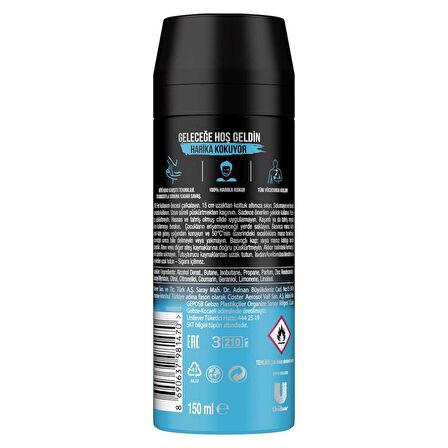 Axe Men Deodorant Ice Chill 150 ML - 4'lü Avantaj Paketi