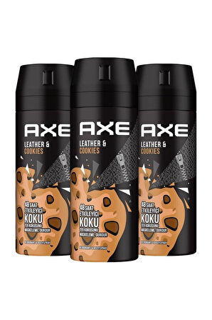 Leather Cookies Erkek Sprey Deodorant 150 ml X 3