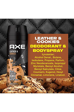 Leather Cookies Erkek Sprey Deodorant 150 ml X 3