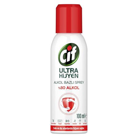 Cif Ultra Sprey Yüzey Temizleyici 3x100 ml 